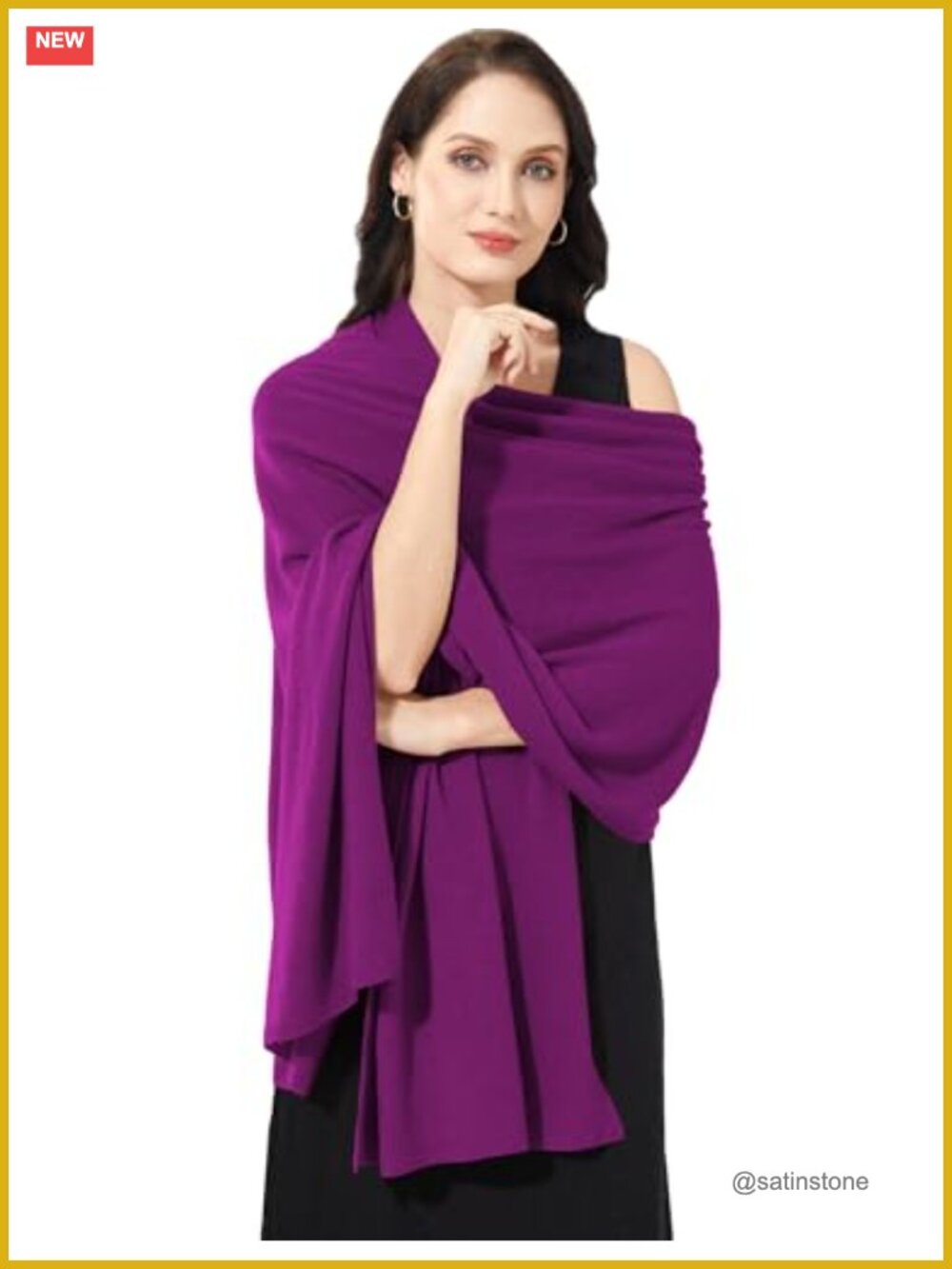 Luxury Cashmere Blend Wrap Pashmina Shawl Stole for Women Travel Large